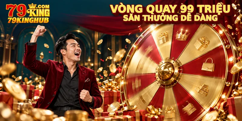 Vòng quay rút thưởng may mắn 79king